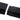 Glossy black ABS side skirt trim pair with hinge-style brackets and mounting holes