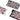 Silicone key card holder cases with plaid artwork on white, gray, and black shells