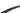Carbon fiber trim strip for rear spoiler, black woven texture along curved edge