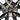 Wheel cover underside close-up with radial ribs and center mounting area