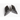 Pair of dark carbon fiber side mirror covers with glossy weave finish