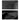 Two black sunshade fabric swatches with textured pattern, rounded corners