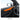 Orange Alcantara door panel overlay across inner car door trim