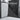 Light gray camping bed extension board with dark mesh side panel beside car seat