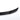 Glossy black ABS rear spoiler wing, teardrop tip and smooth aerodynamic shape