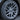 18-inch multi-spoke wheel cover in dark gray with center cap on tire