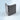 Folding car table tray, dark gray hinged design folded open