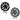 18 in aero wheel covers, matte black and gun gray, 10-spoke wheel cap set
