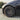 Black wheel cover with multi-spoke pattern and circular center hub