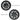 Induction-center and turbine-center wheel covers, black multi-spoke design with center caps.