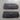 Under-seat vent cover set, silver top with black slat grille, two pieces