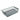Underseat storage organizer bin, clear gray tray with black side grips and open top