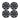Set of four dark gray wheel covers with multi-spoke pattern and center cutout