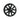 Black 18 in aero wheel cover with split-spoke pattern and center cap