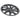 Dark gray aero wheel cover, multi-spoke design with center cap
