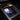 Black wireless phone charging tray with built-in cup holder and LED indicator