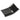 Black carbon fiber rear console base cover panel with glossy weave texture