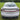 Centered rear LED taillight light bar on white car with thin red strip