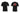 Black unisex cotton T-shirt with front chest logo and back red car graphic