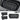 Front trunk organizer set with ribbed mat and two curved side panels