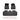 Dark gray floor mat liners set with ribbed tread, front and two rear mats