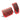Red brake and accelerator pedal covers with raised vertical grip ridges