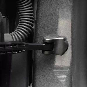 Black door check arm cover cap for door hinge arm, molded fit