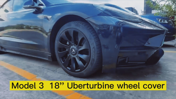Tesla Model 3 wheel cover replacements install video
