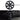 Black wheel rim cover with induction center spokes, full hub cap