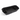 Front trunk storage tray insert with raised sides and divider channels, black