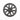 18-inch wheel cover hubcap with dark satin black multi-spoke design and center cap