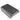 Carbon fiber armrest cover for car center console, dark weave pattern, rectangular top