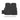 Black TPE rear trunk mat with vertical ridge texture and Model X logo badge