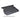 Black TPE rear trunk mat with ribbed grooves and molded Model X badge