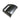 Carbon fiber rear AC outlet cover, curved rectangular shape, dark weave finish