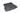 Black trunk liner mat with raised edges, ribbed surface, and Model S emblem