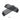 Two-piece under-seat vent cover set in black with grille insert design