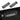 Set of two black under-seat vent covers with raised grille vent slots