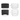 Glass roof sunshade set with front and rear panels and thermal insulation layers, black/white