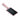 Pink slim key card holder with strap and metal snap, dark card window