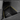 Rear trunk side storage bin, black molded tray with open top and hinged flap