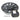 Dark wheel cover with foam protective pad clip detail for secure fit