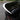 Rear trunk spoiler with white-edged gloss black design